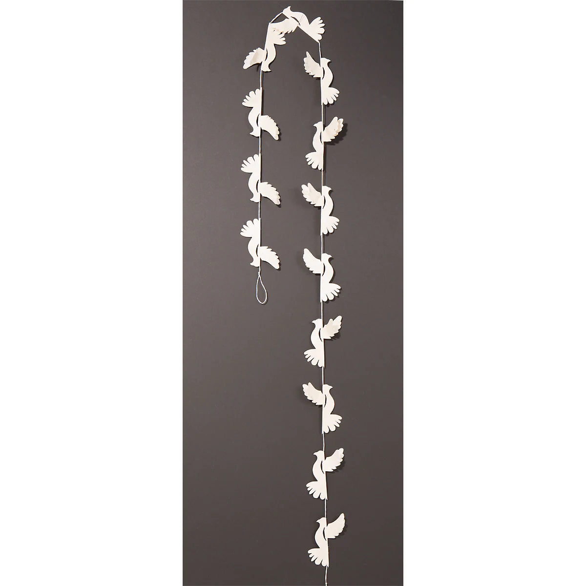 Dove Garland in White, Handmade Paper 140cm