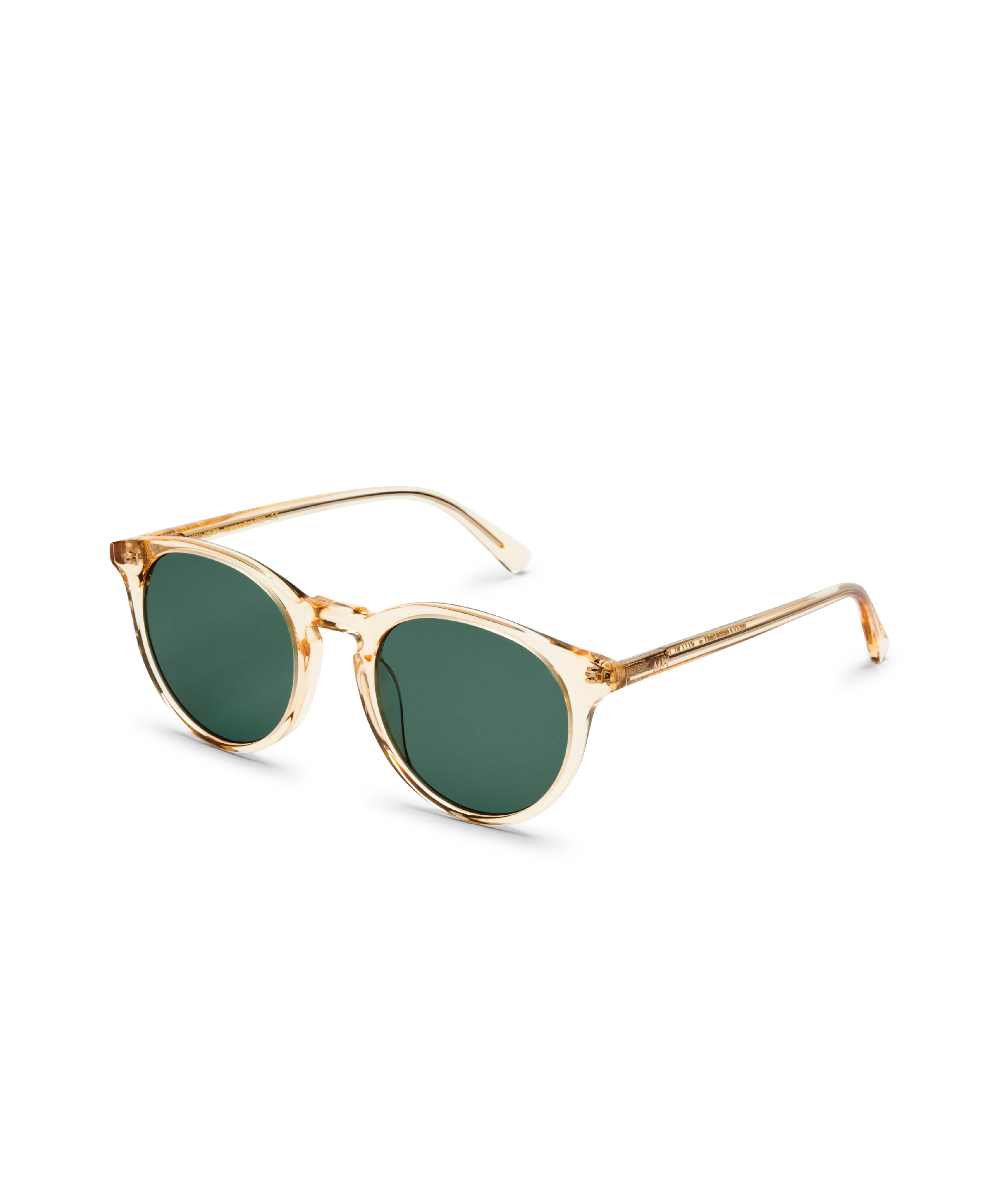 Sunglasses New Depp in Champagne Clear w. Green lenses