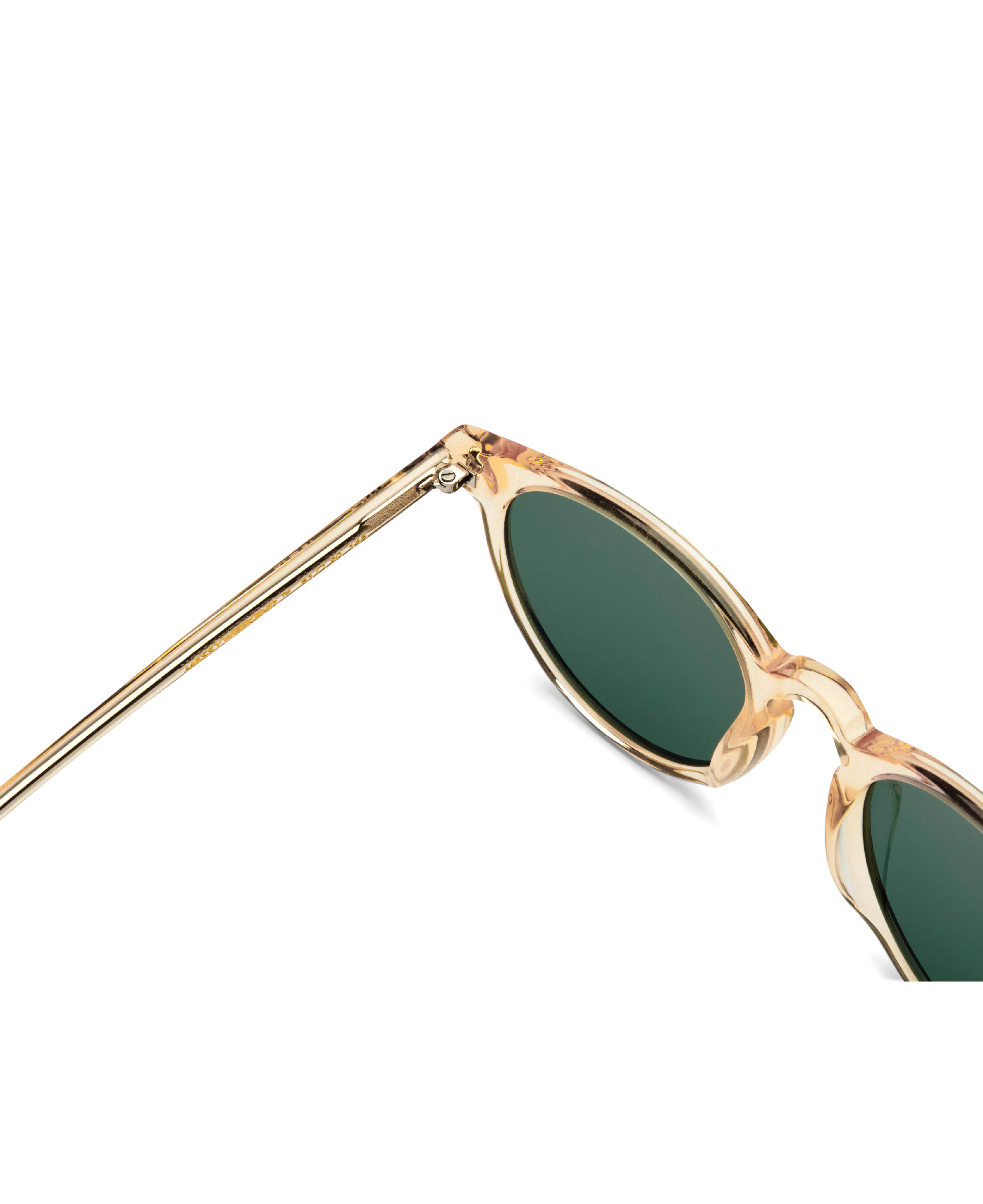 Sunglasses New Depp in Champagne Clear w. Green lenses