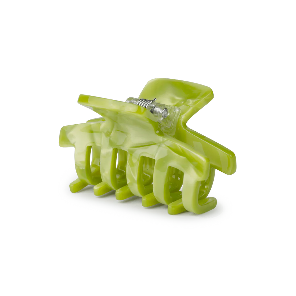 Lea Everyday Mini Hair Claw Clip in Green