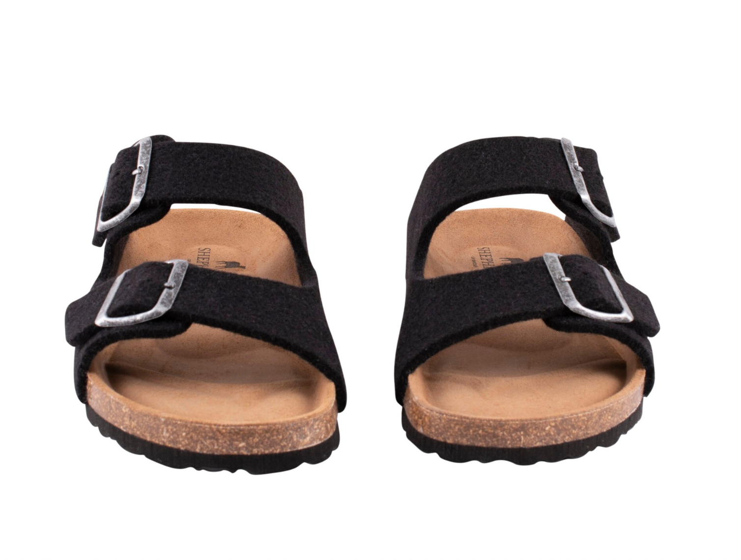 Sandals in Wool - Cassandra in Black