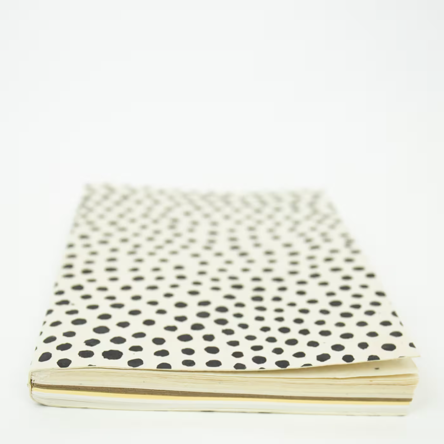 Notebook A5, Dotted screenprinted, handmade