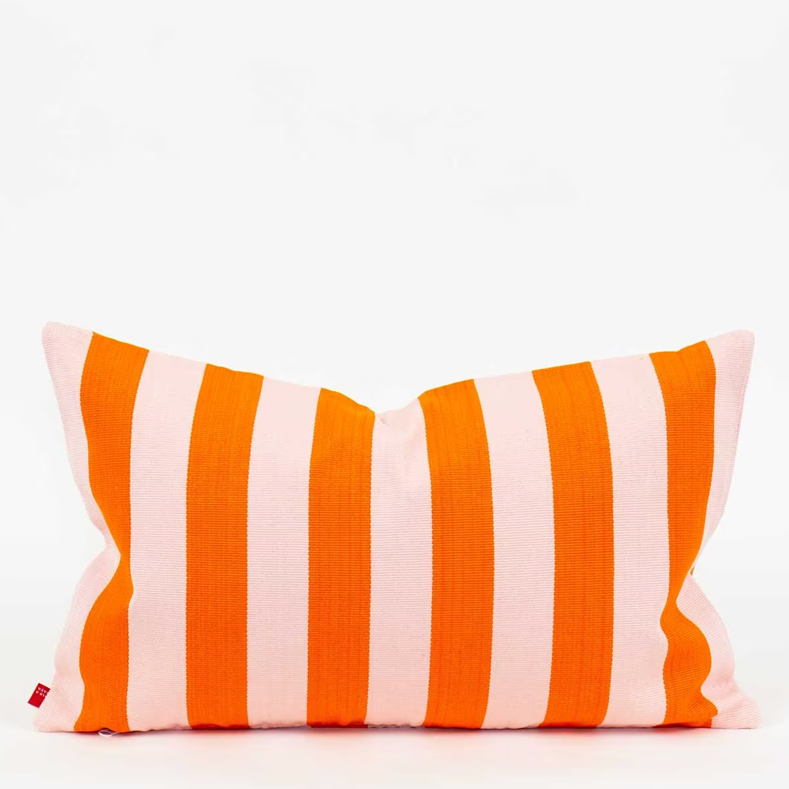 Cushion cover Carla 30x50, orange / pink, handprinted