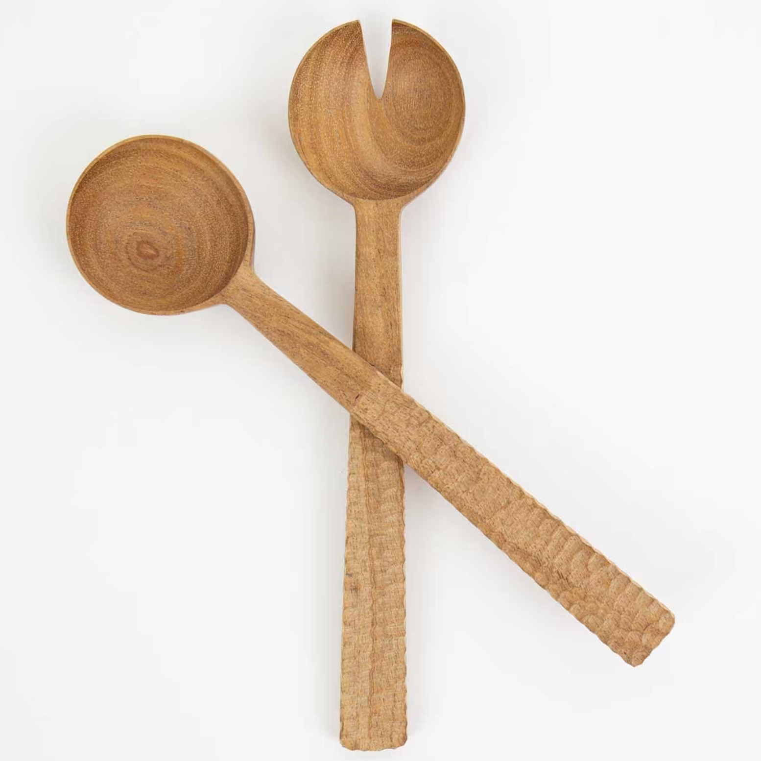 Salad server Neem, in neem wood, Handmade 23cm