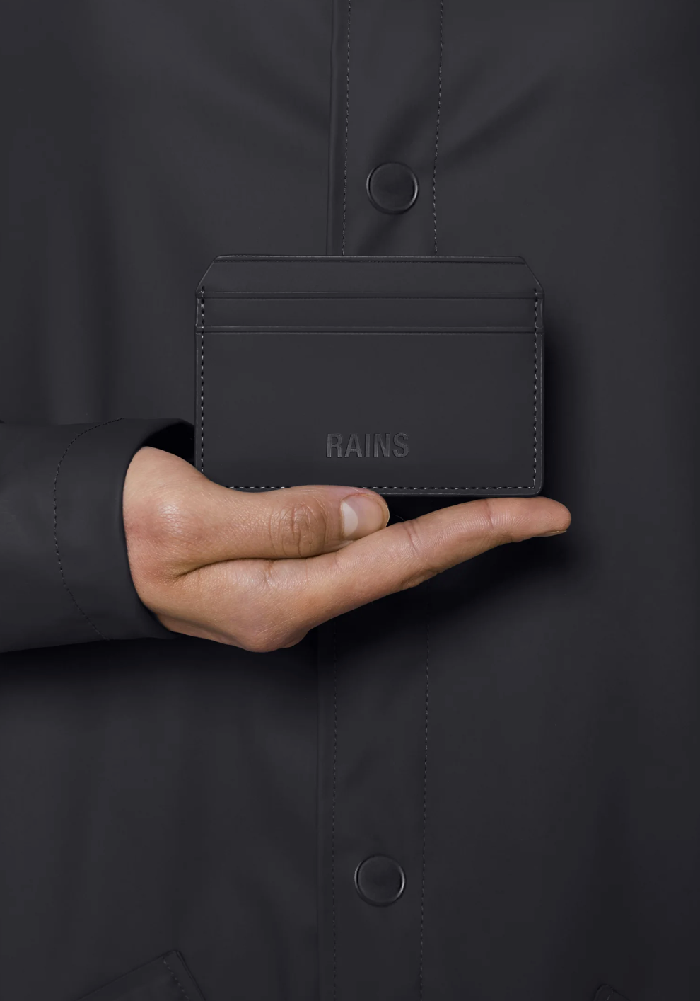 Rains Card Holder in Black