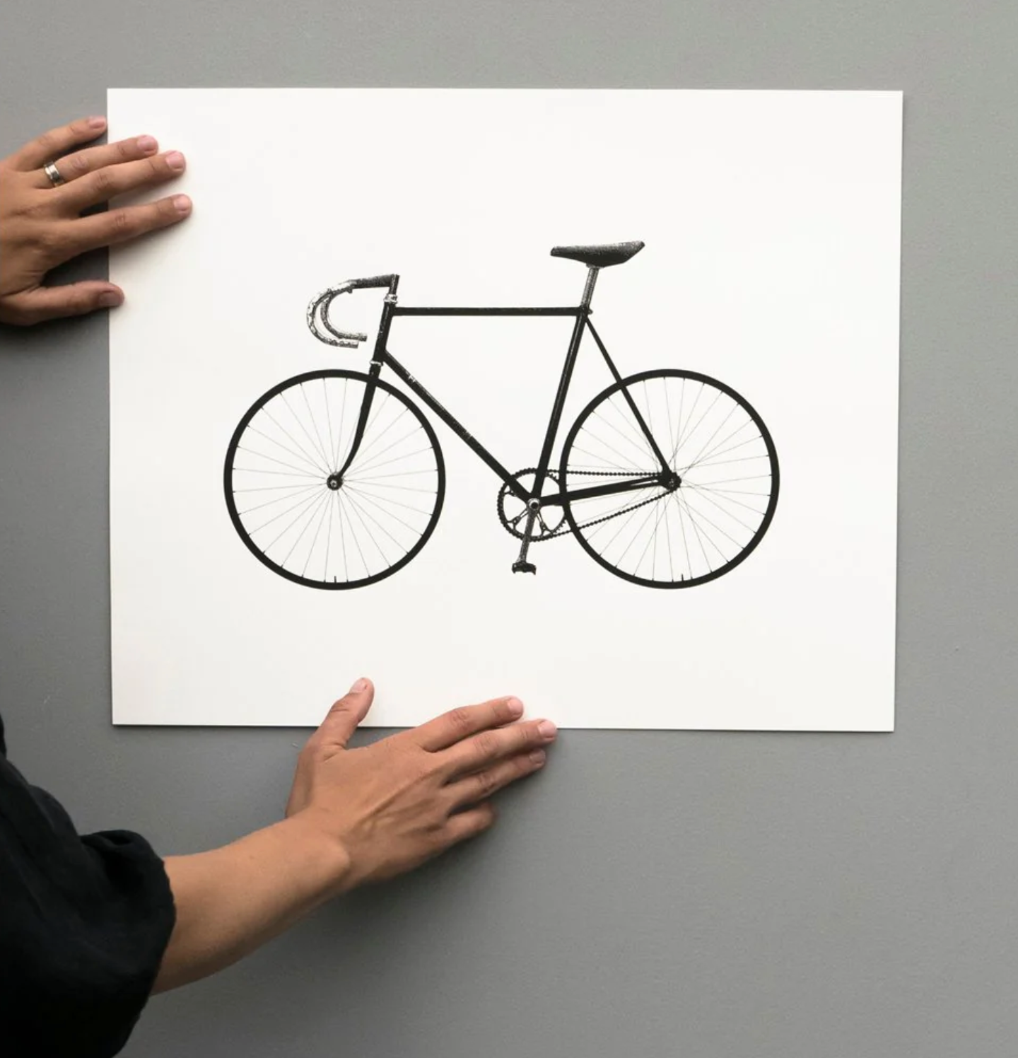 Screenprint Ride (bike) 40 x 50cm