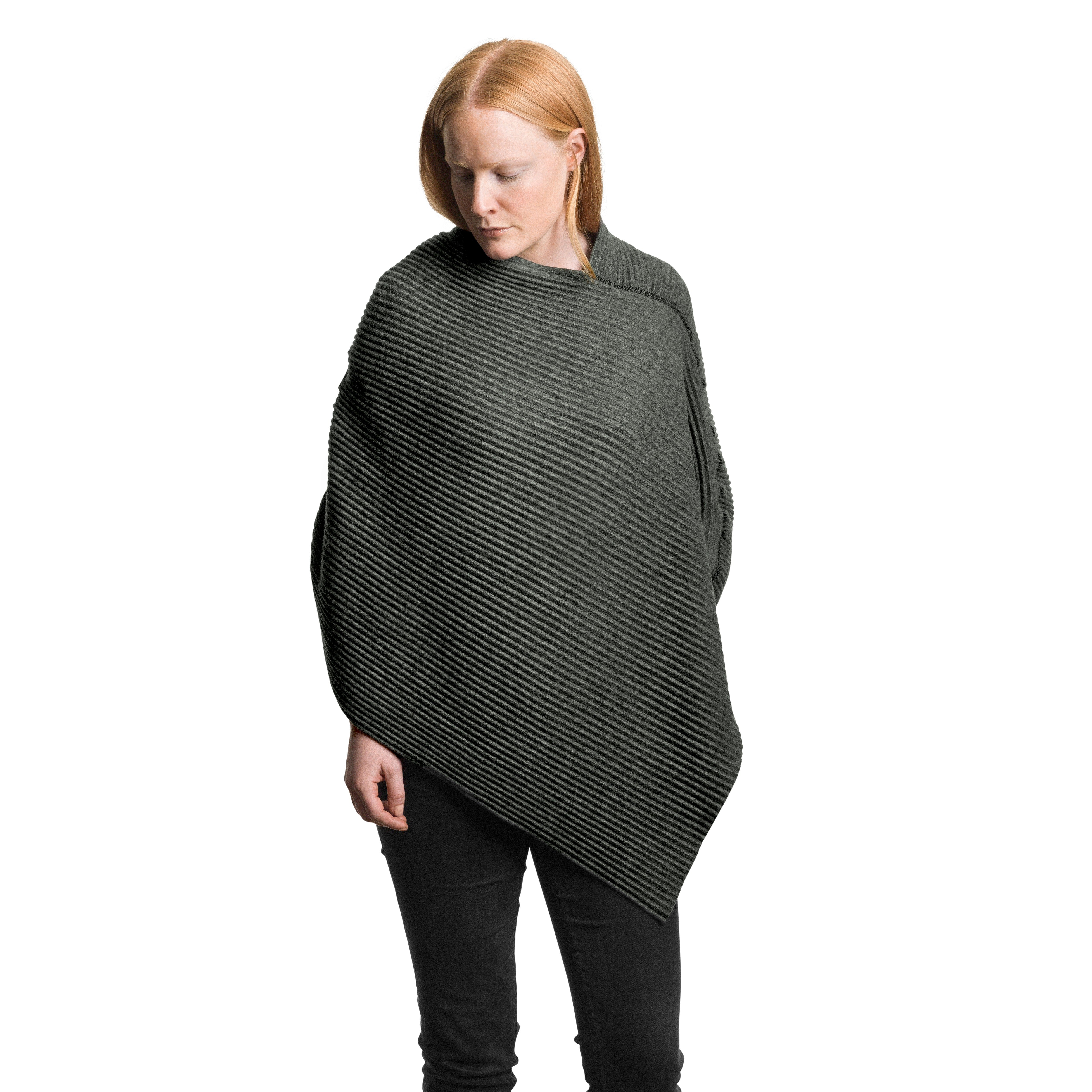 Pleece Poncho in Dark Green