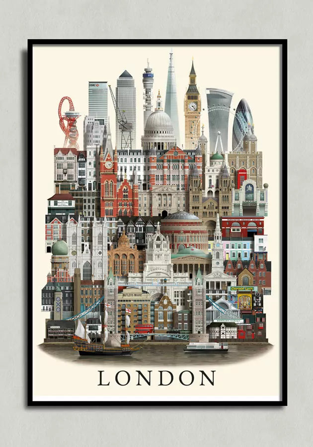 Poster London City A3