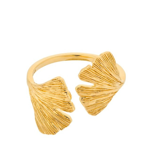 Biloba Ring in Gold