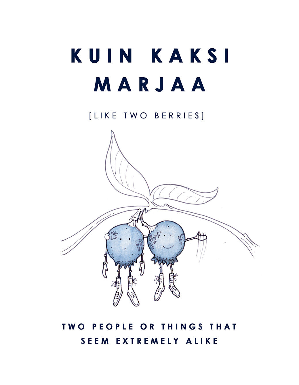 Poster_Kuin Kaksi Marjaa - Blabar Nordic Living