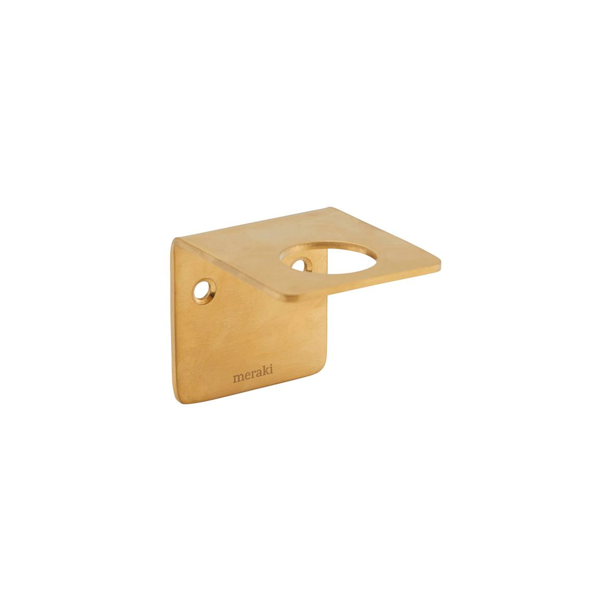 Bottle Hanger, in Brushed Brass Meraki