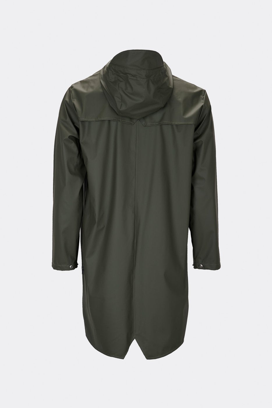 Rains Unisex Long Jacket in Green - Blabar