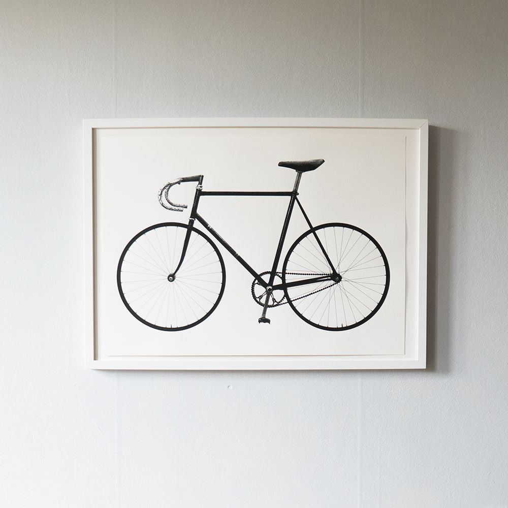 Screenprint Ride (bike) 40cm x 50cm - Blabar Nordic Living