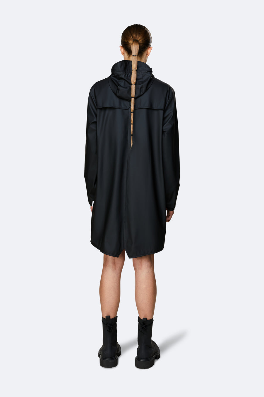 Rains Unisex Long Jacket in Black