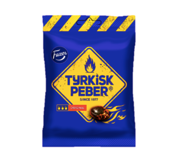 Fazer Tyrkisk Peber Original – Salt Liquorice Sweets 120g