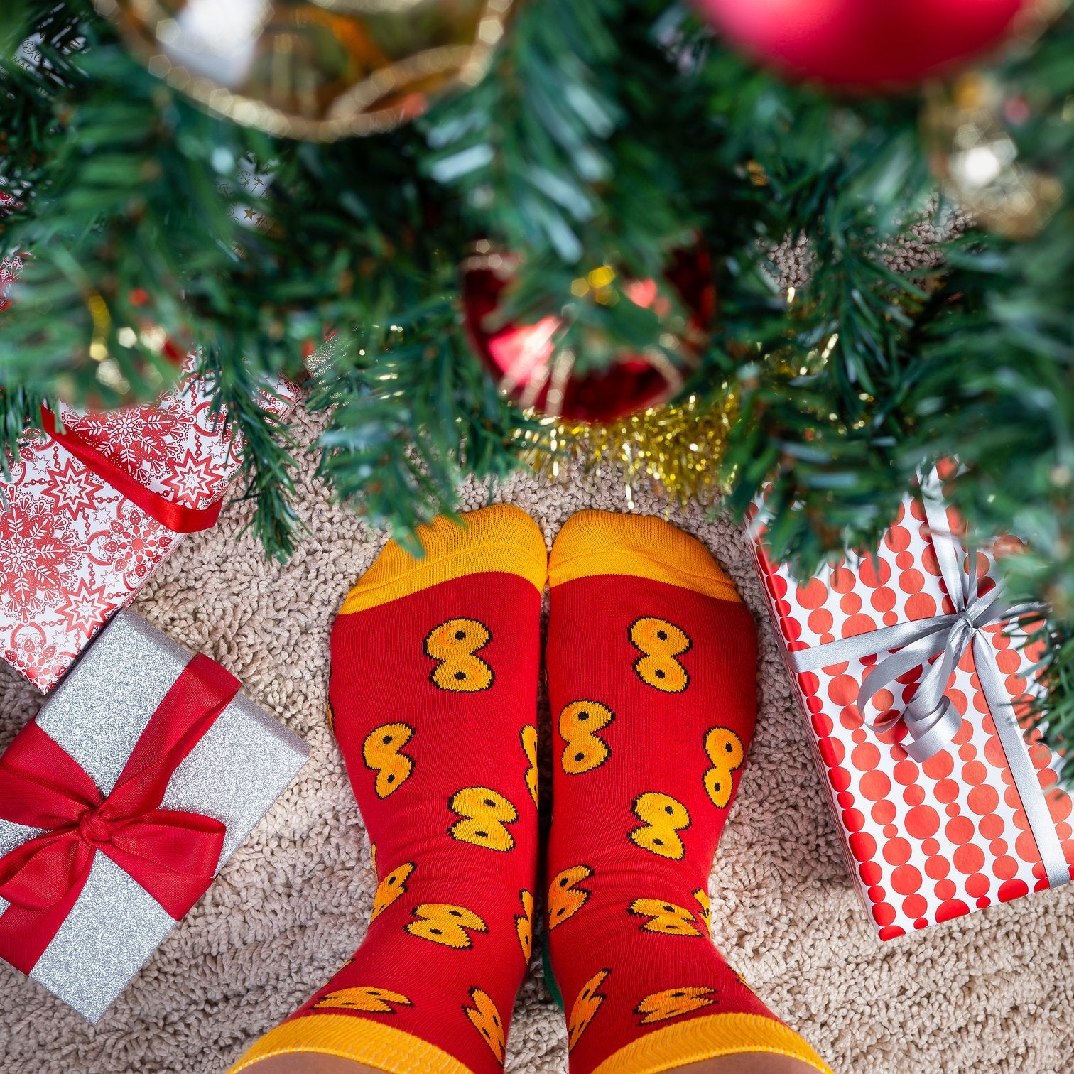 Lussebullen Saffron Bun Socks