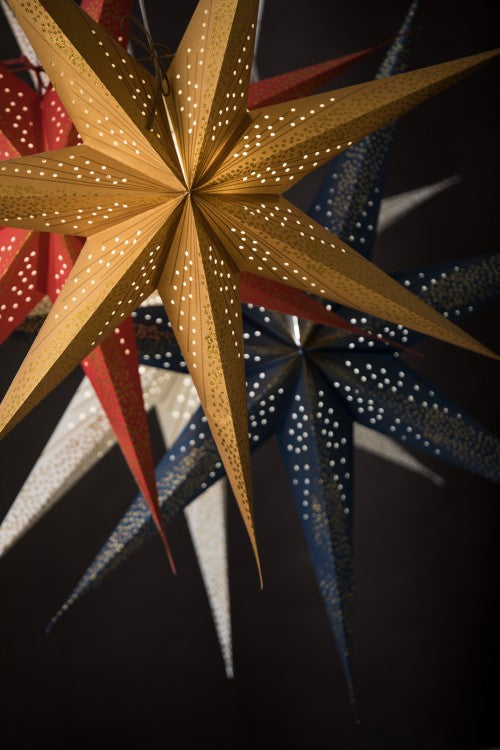 Star Skina Christmas Blue/Gold 80cm