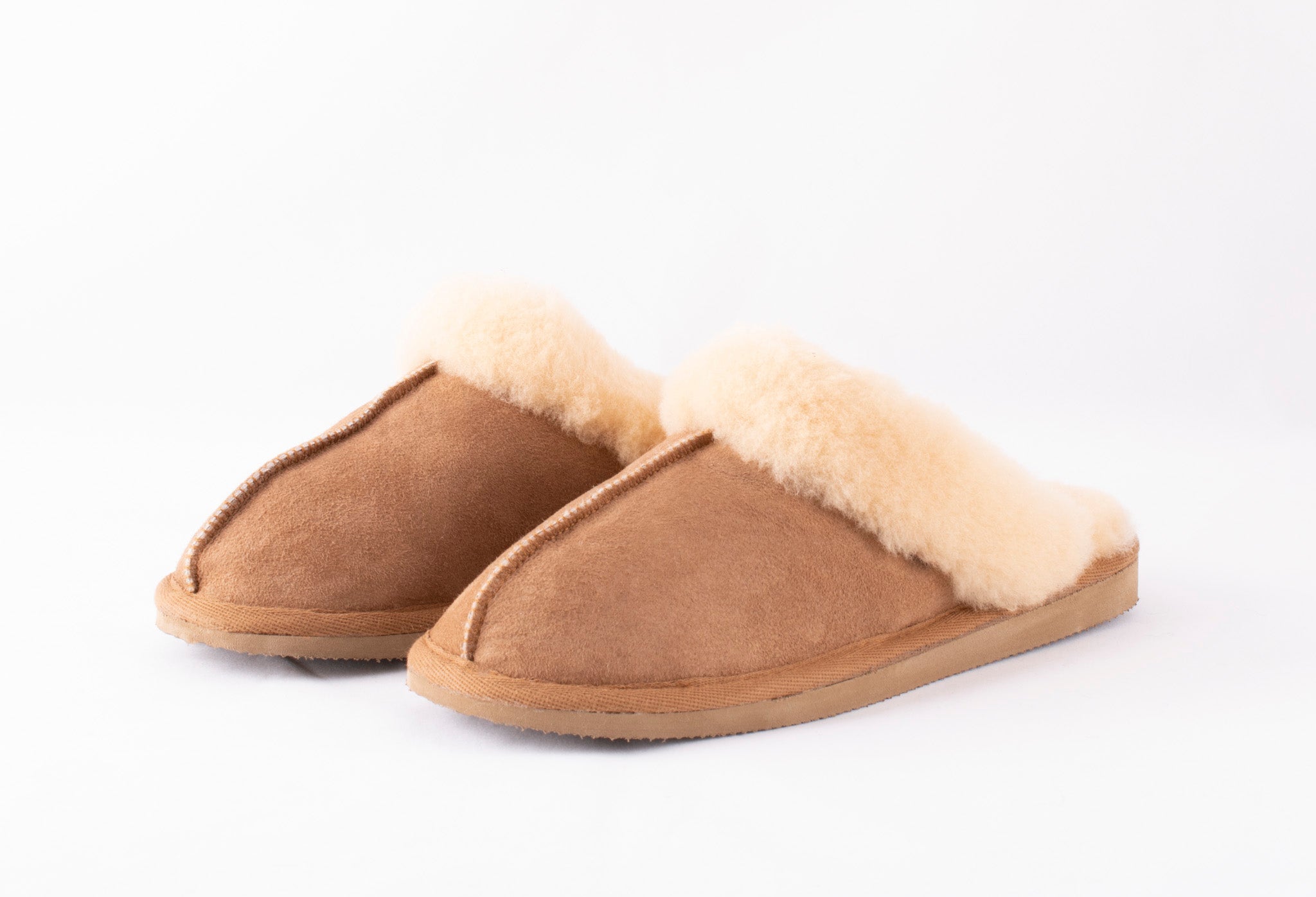 Sheepskin Slippers - Jessica in Chestnut
