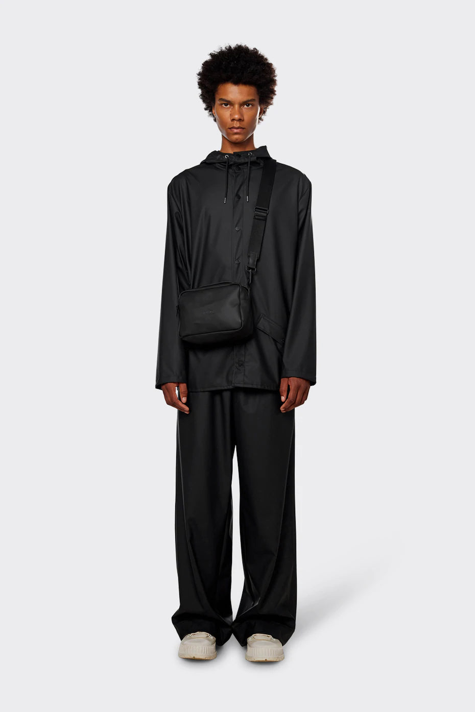 Rains Box Bag in Black