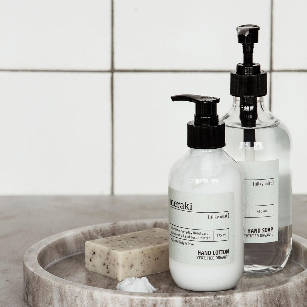 Hand Lotion Organic, Silky Mist