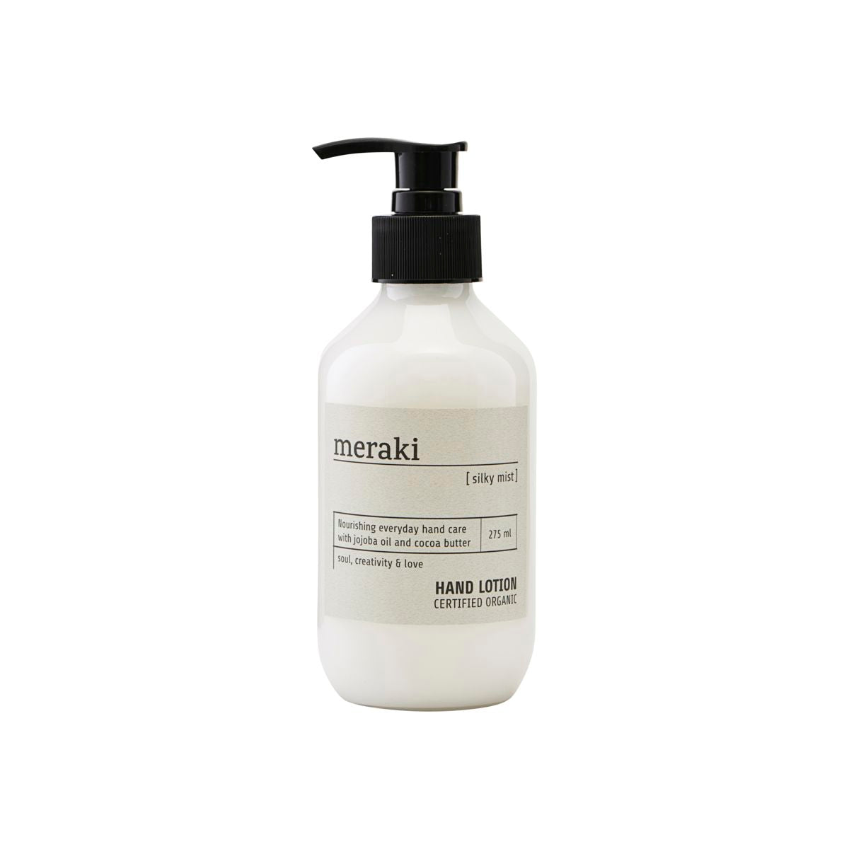 Hand Lotion Organic, Silky Mist