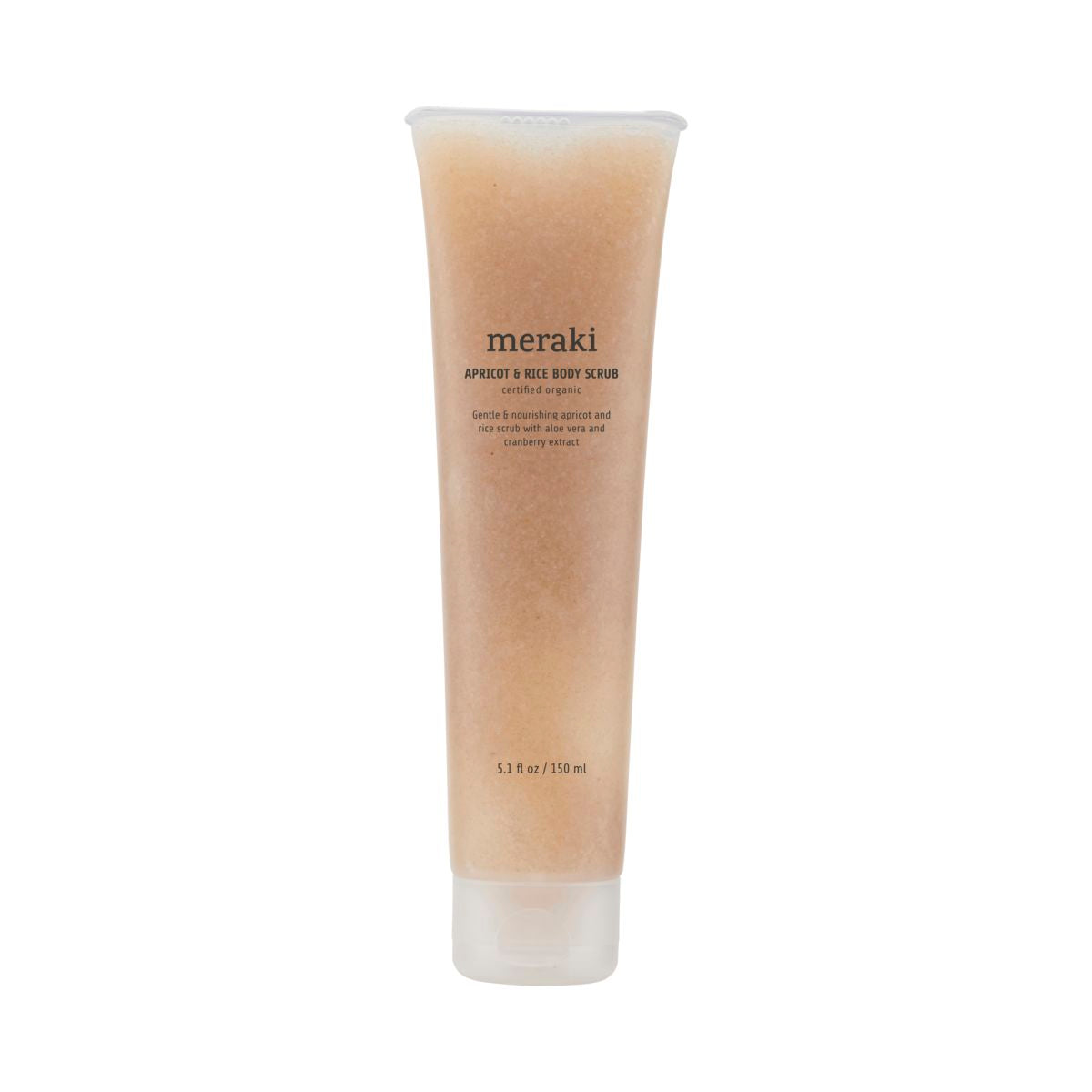 Apricot & Rice Body Scrub w. Aloe Vera, Organic