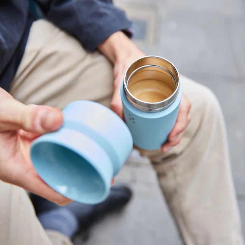 Brew Flask 12 oz, Ocean Bottle in Ocean Blue