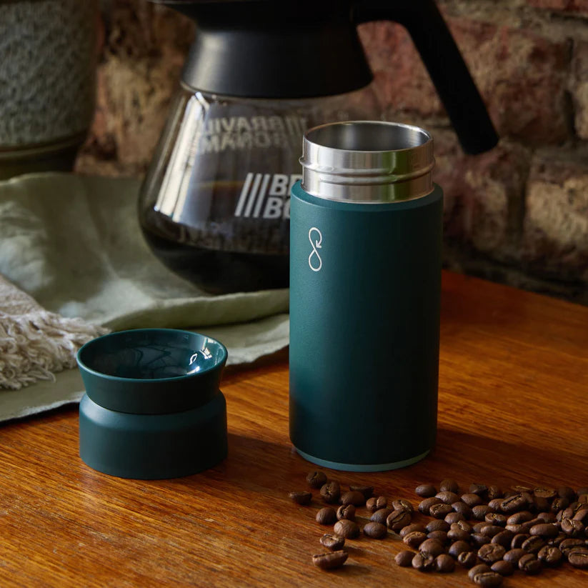 Brew Flask 12 oz, Ocean Bottle in Ocean Blue