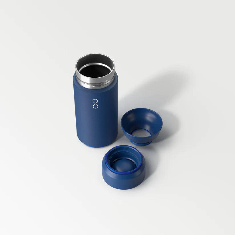 Brew Flask 12 oz, Ocean Bottle in Ocean Blue