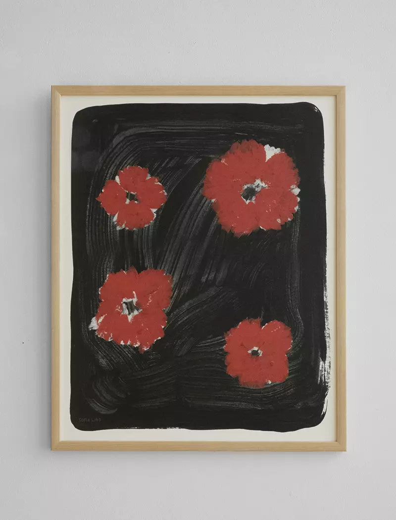 Scarlet Pimpernel Print, 40x50 cm