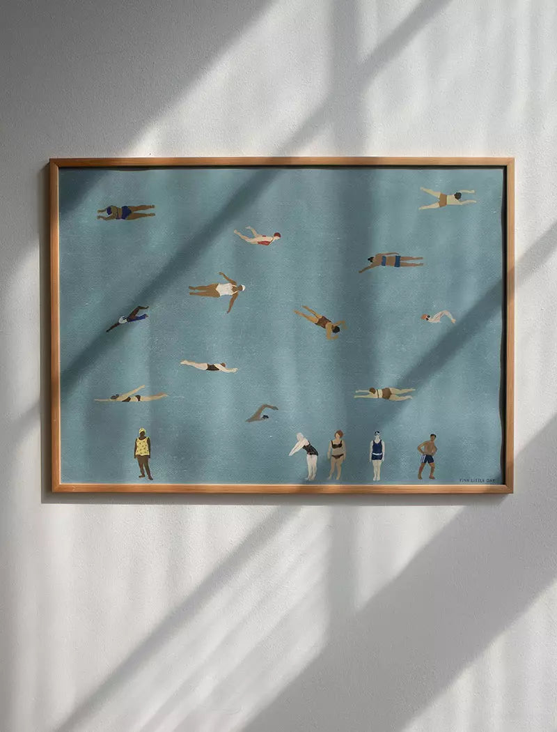 Swimmers Print, 40x50 cm