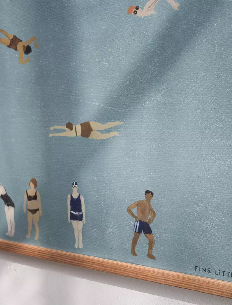Swimmers Print, 40x50 cm