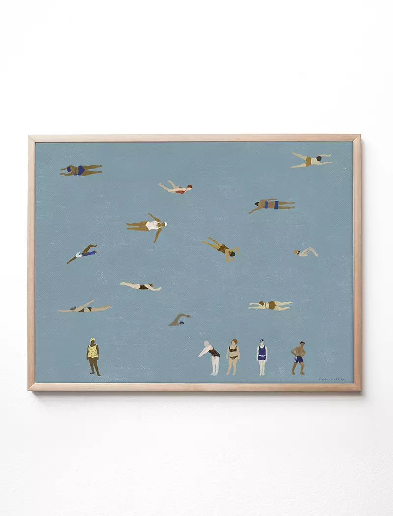 Swimmers Print, 40x50 cm