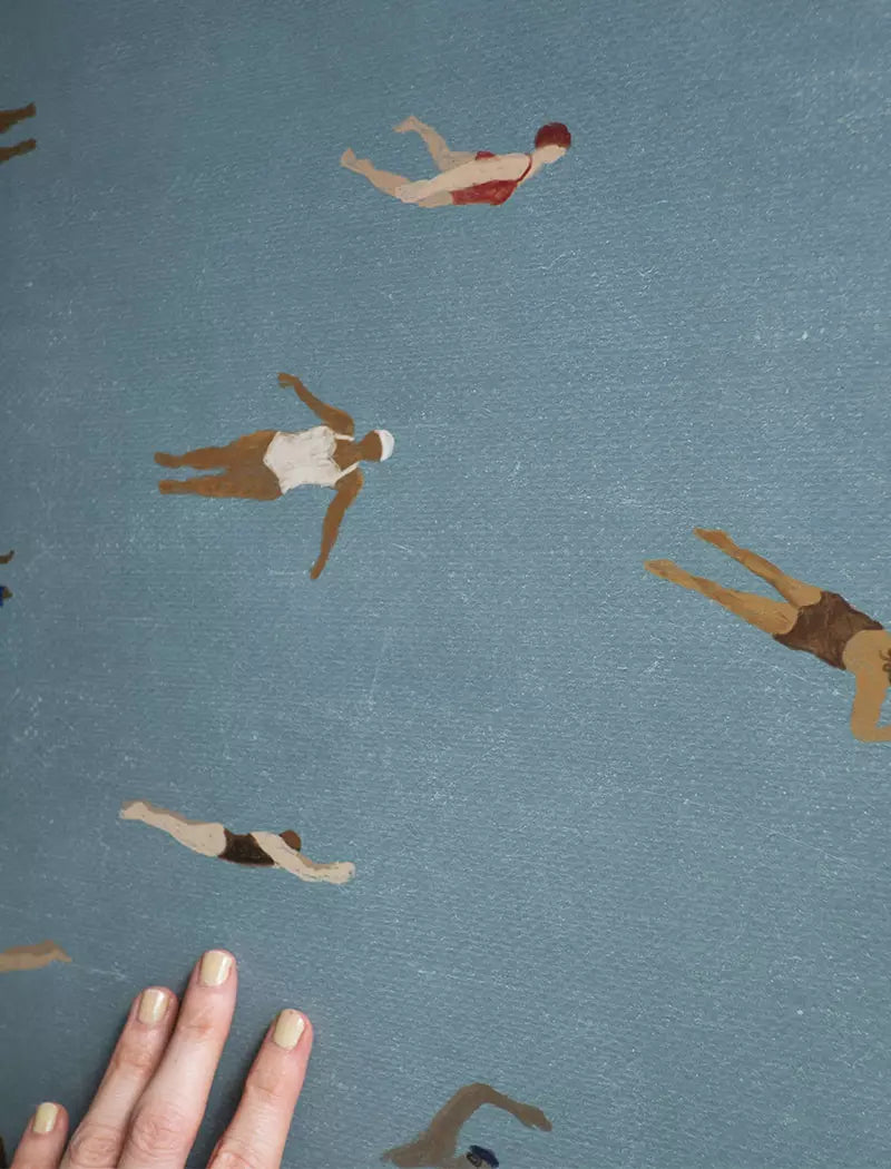 Swimmers Print, 40x50 cm