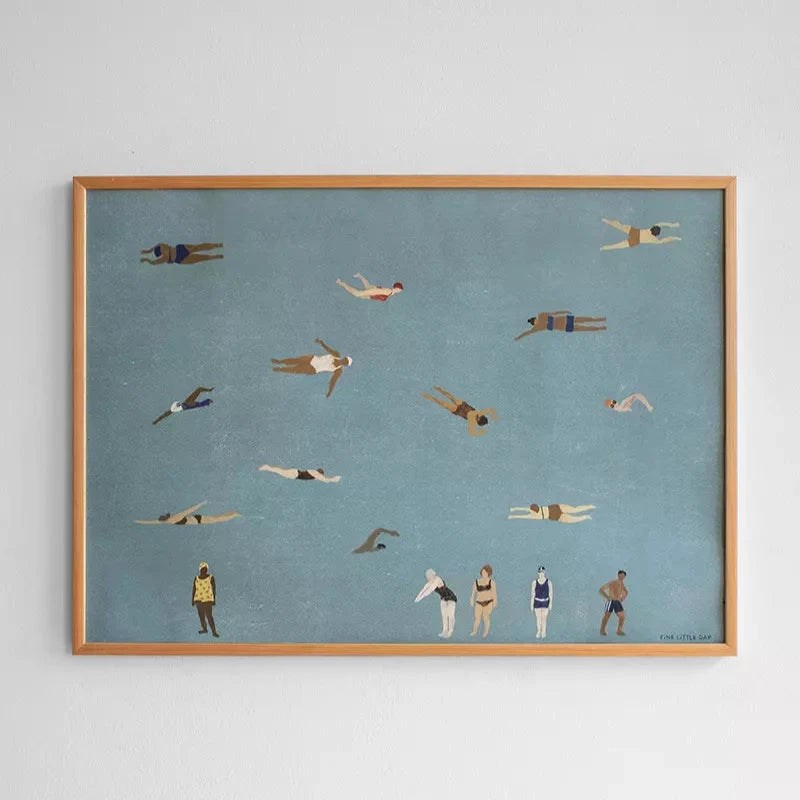 Swimmers Print, 50x70 cm