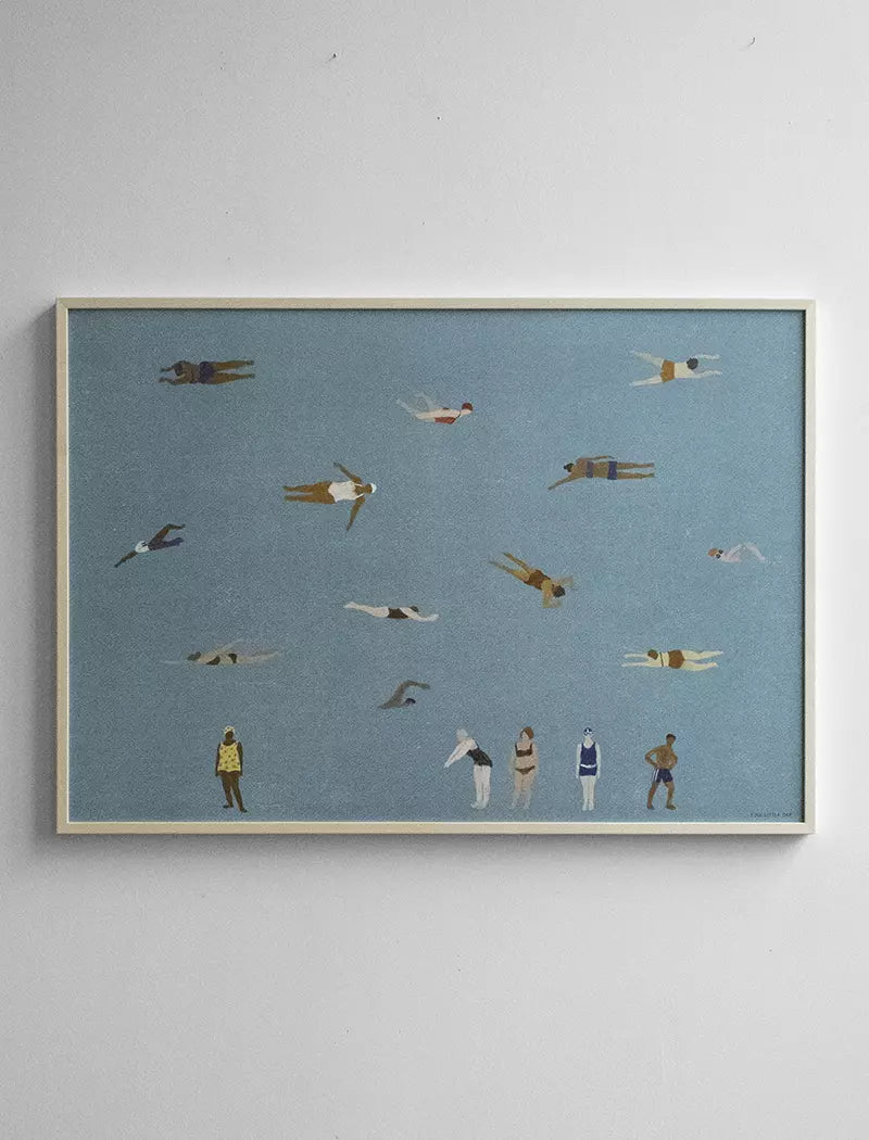 Swimmers Print, 50x70 cm