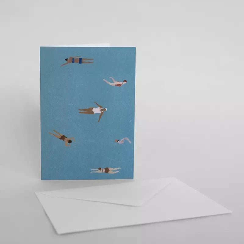 Swimmers Card w. Envelope A6