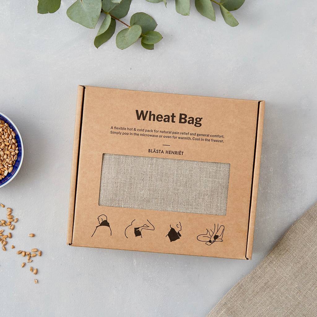 Linen Wheat Bag - Large in Natural Plain - Blabar Nordic Living