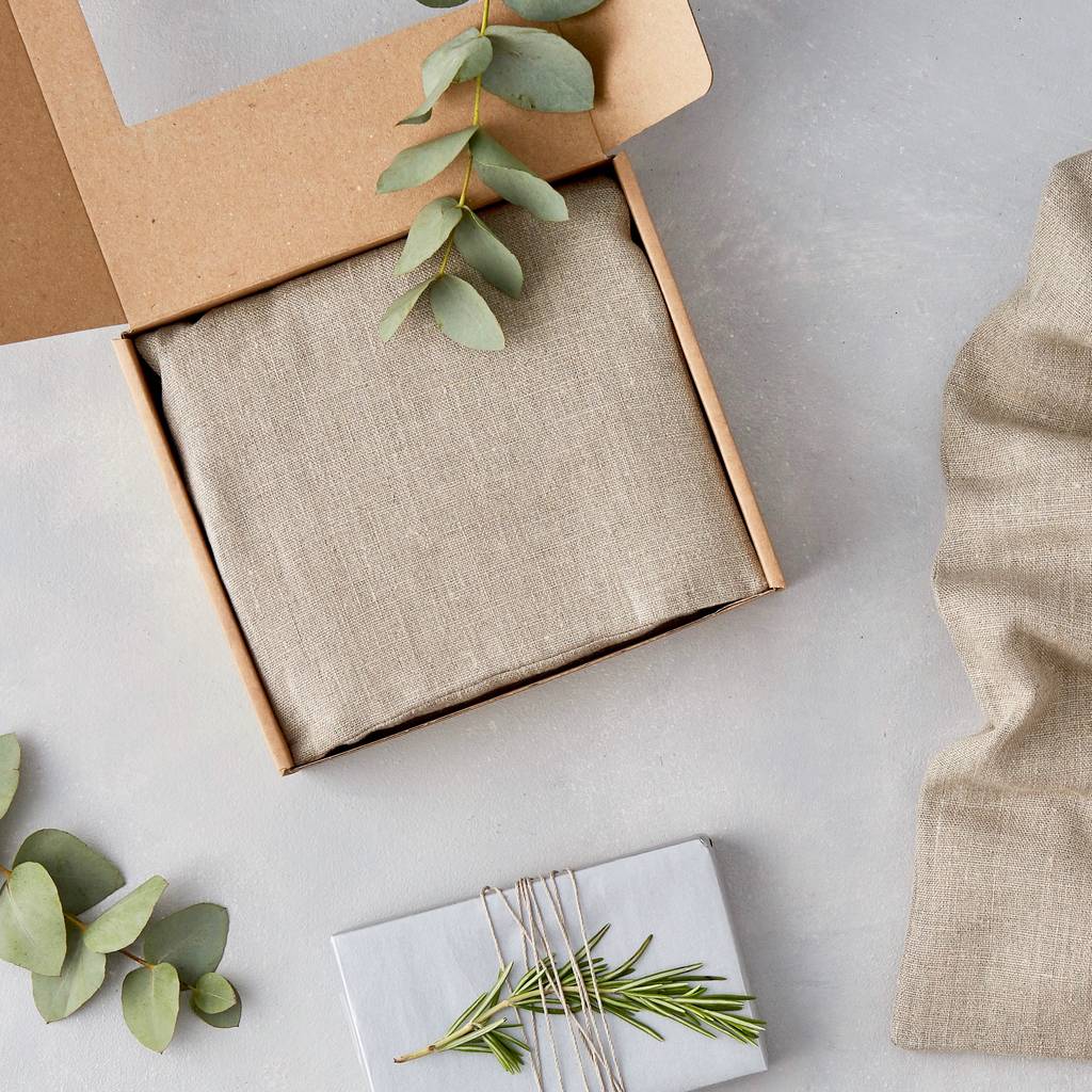 Linen Wheat Bag - Large in Natural Plain - Blabar Nordic Living