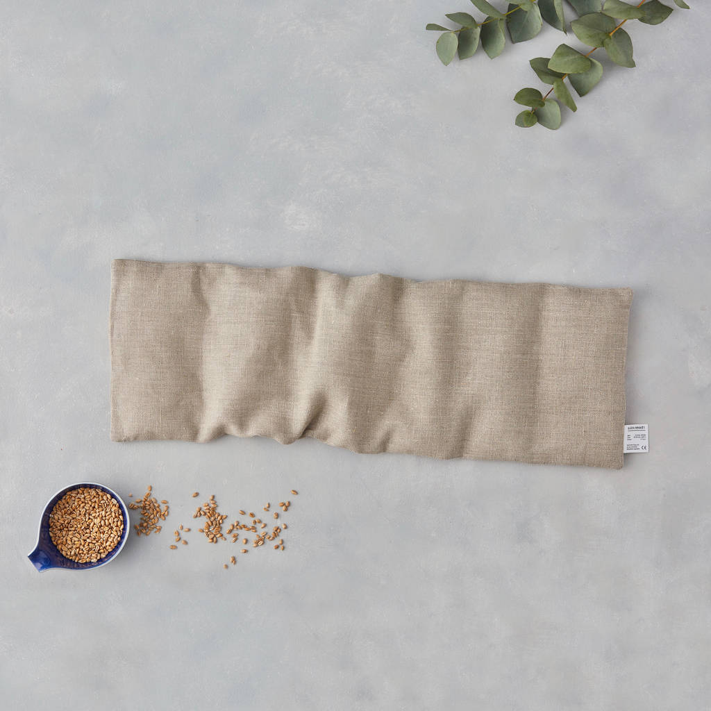 Linen Wheat Bag - Large in Natural Plain - Blabar Nordic Living