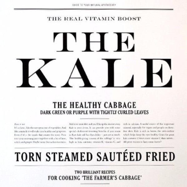 Poster - The Kale 28cm x 42cm - Blabar Nordic Living