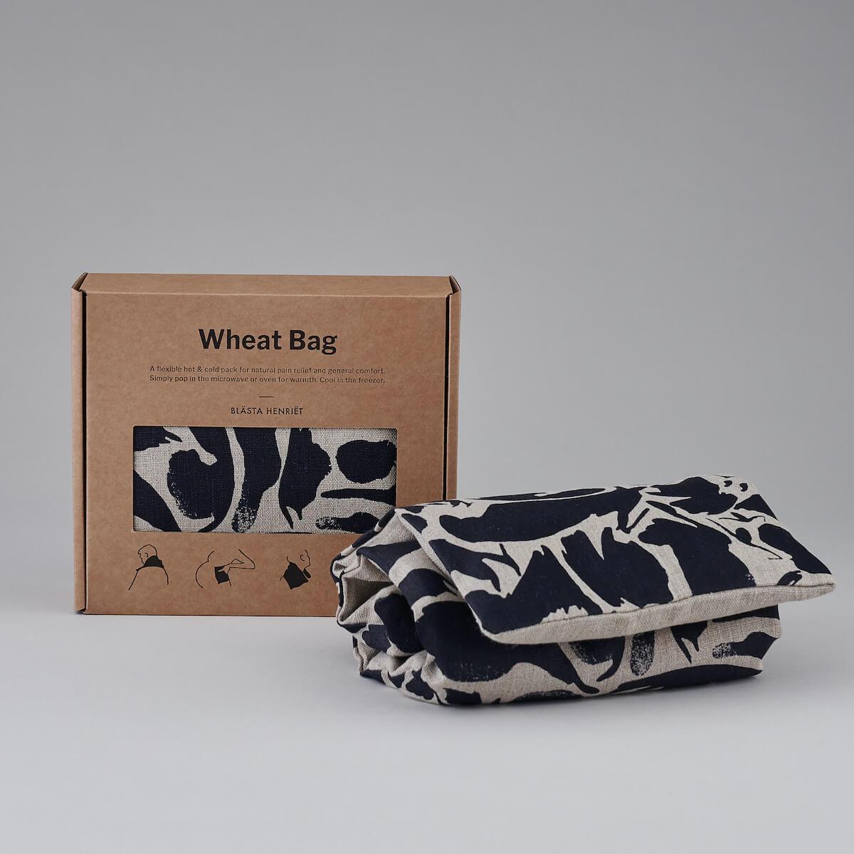 Linen Wheat Bag - Large in Creatures Navy