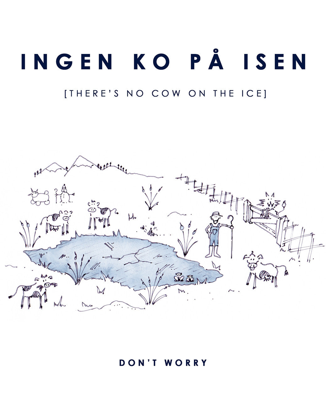 Greeting Card_Ingen ko på isen - Blabar Nordic Living