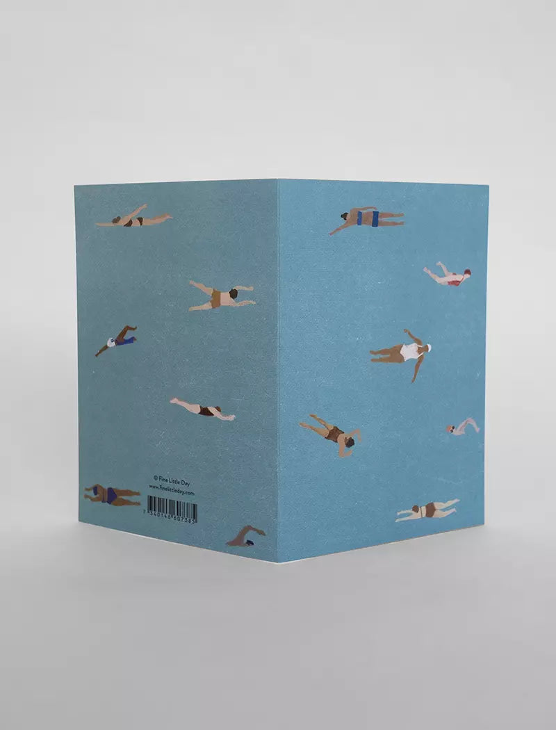 Swimmers Card w. Envelope A6