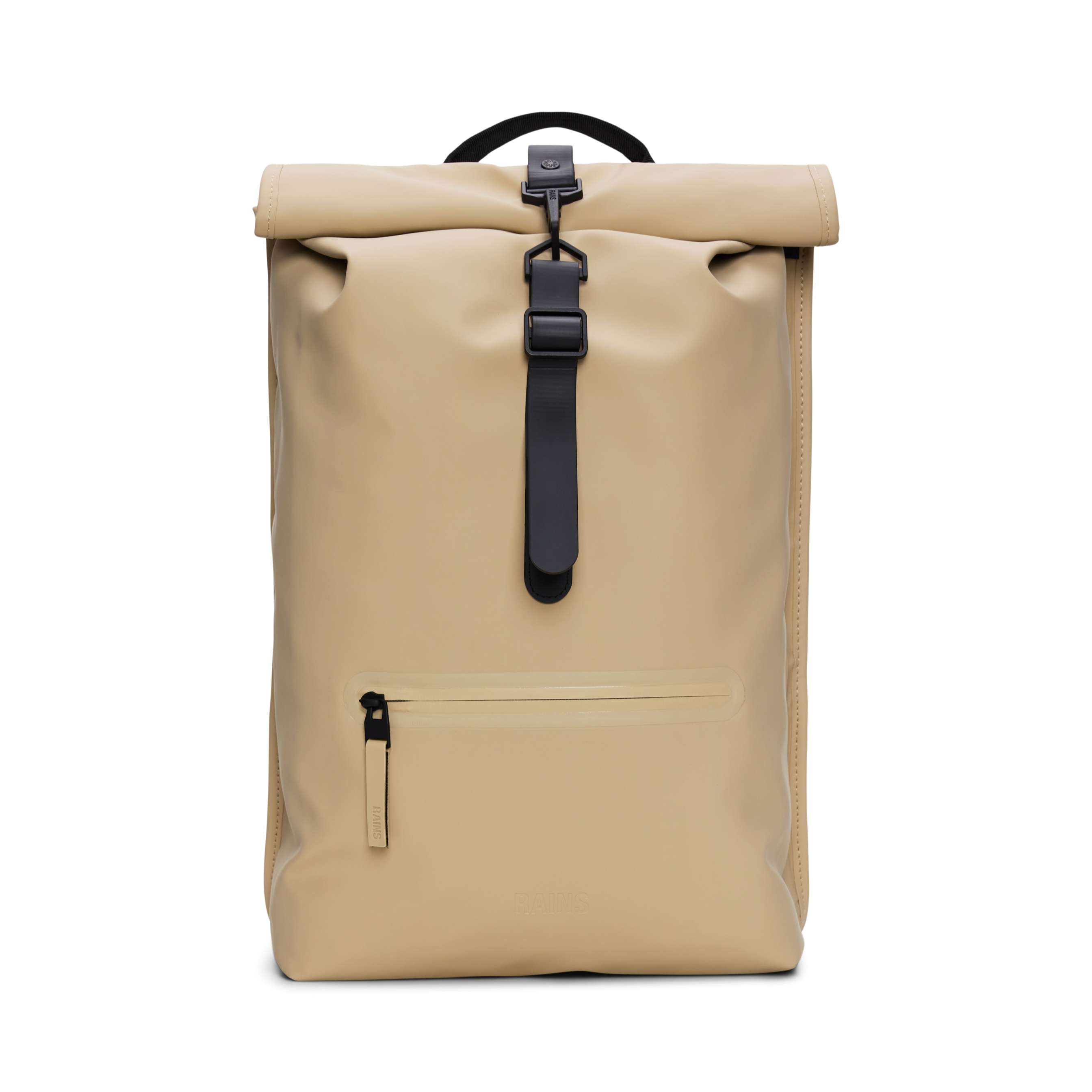 Rains Rolltop Rucksack Backpack in Sand