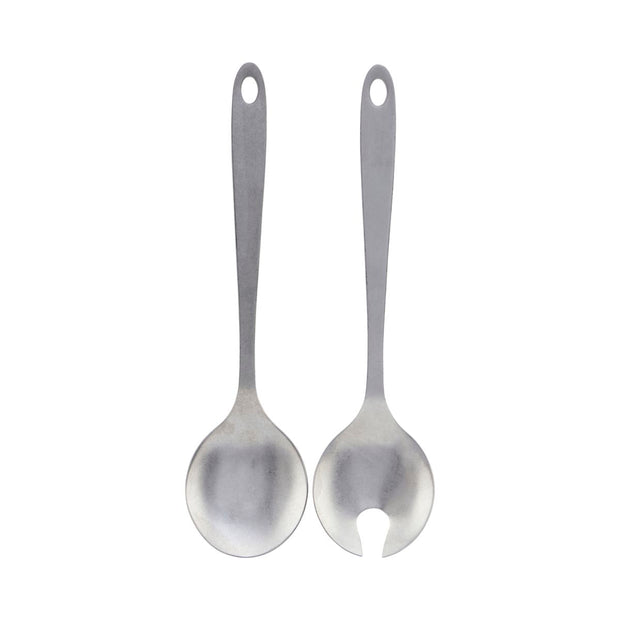 Salad servers, Daily, Silver finish