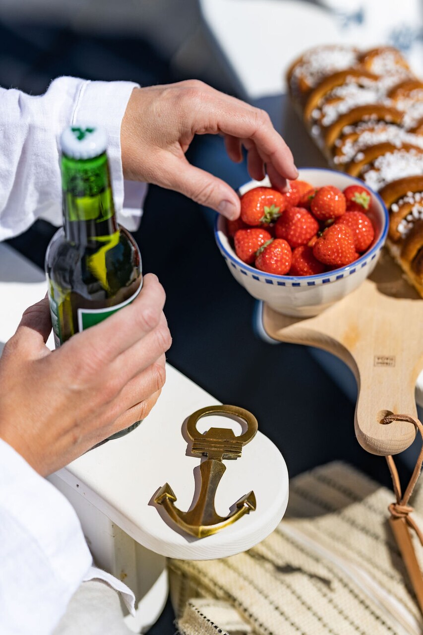 Bottle Opener Anchor in Antique Brass