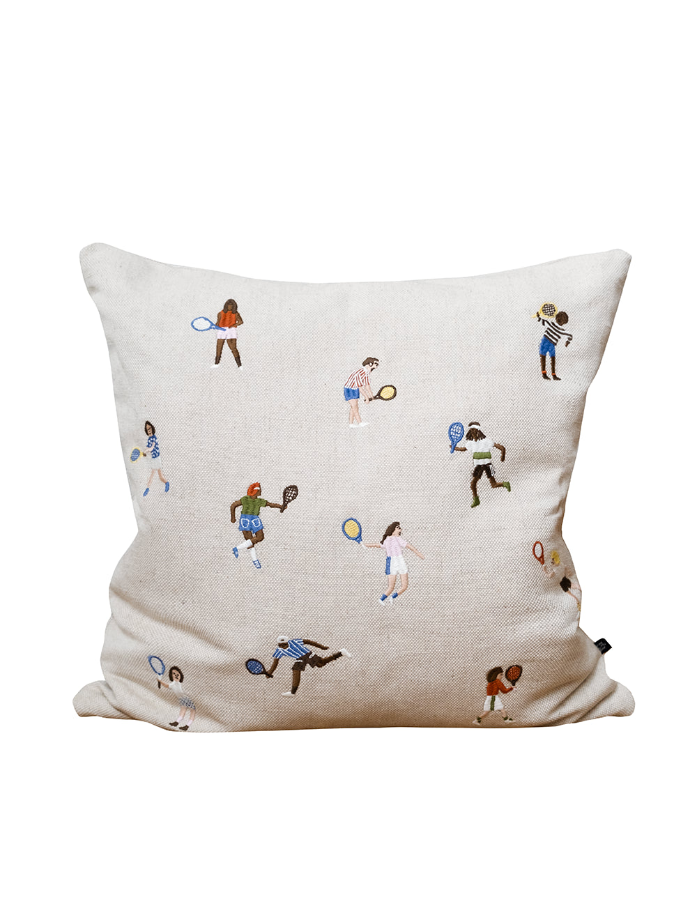 Tennis Embroidered Cushion COVER