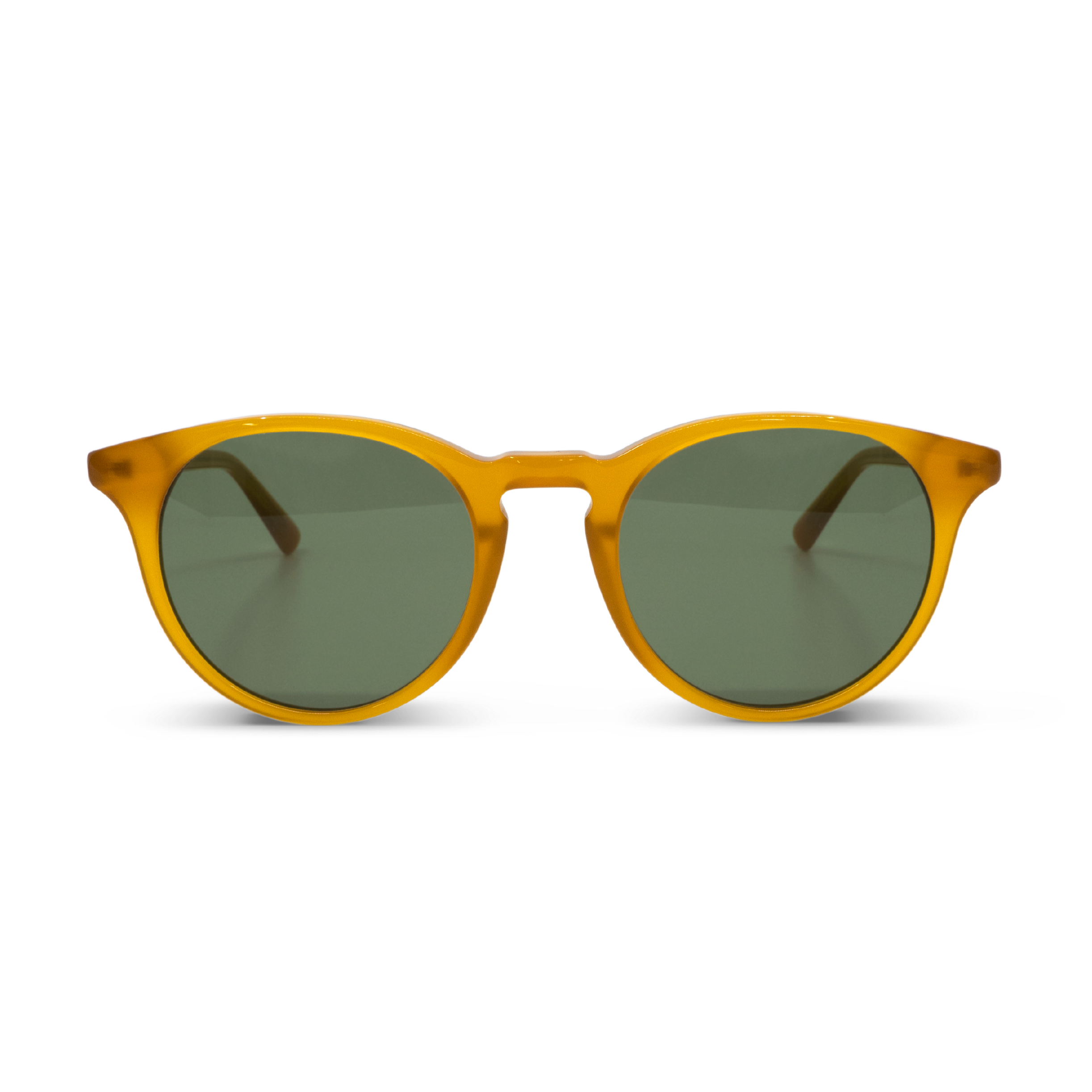 Sunglasses New Depp in Amber w. Green lenses