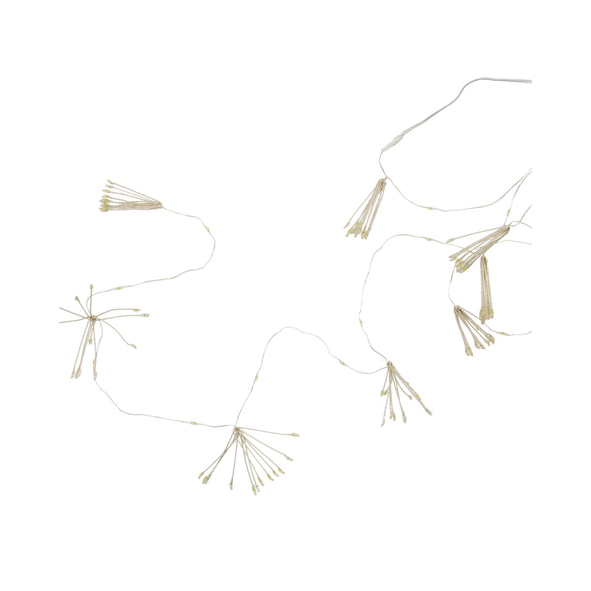 The House Doctor String Lights, Glow LED, Silver Finish 1.5m, feature warm white LEDs delicately spaced along a thin, battery-operated wire for a stylish accent.